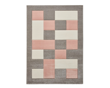 Brooke Grey/Rose - 60cm x 120cm