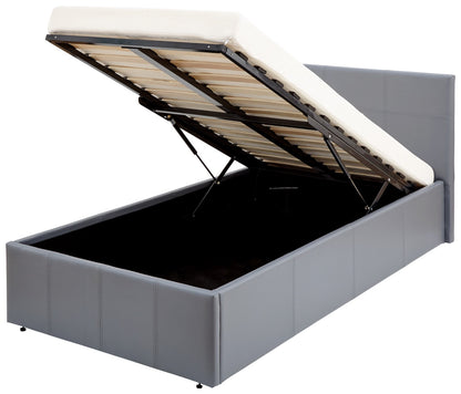 Single End Lift Ottoman Bed-Grey