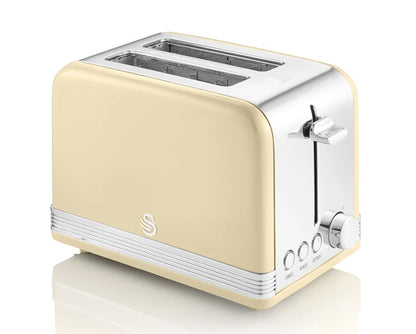 Swan Retro 2 Slice Toaster Cream