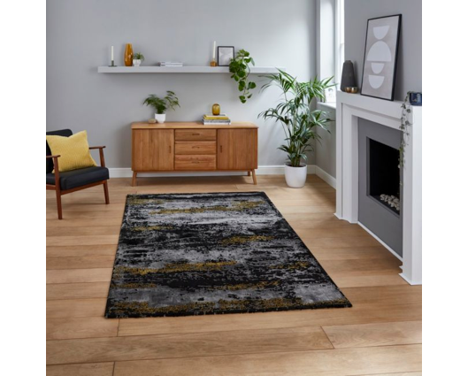 Carter Black/Gold - 160cm x 230cm