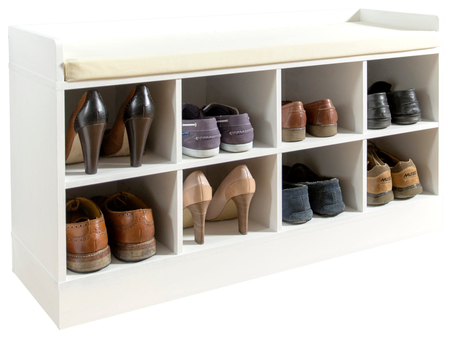 Kayleigh Shoe Bench-White