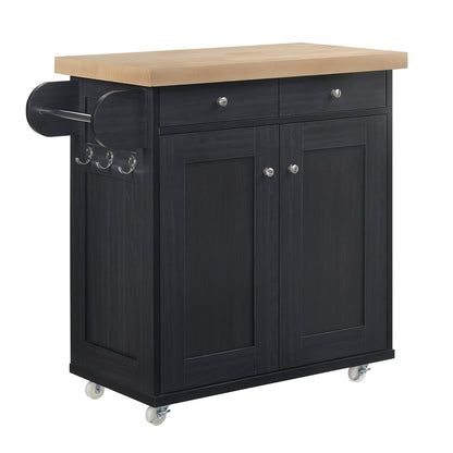 Piero Kitchen Island Black