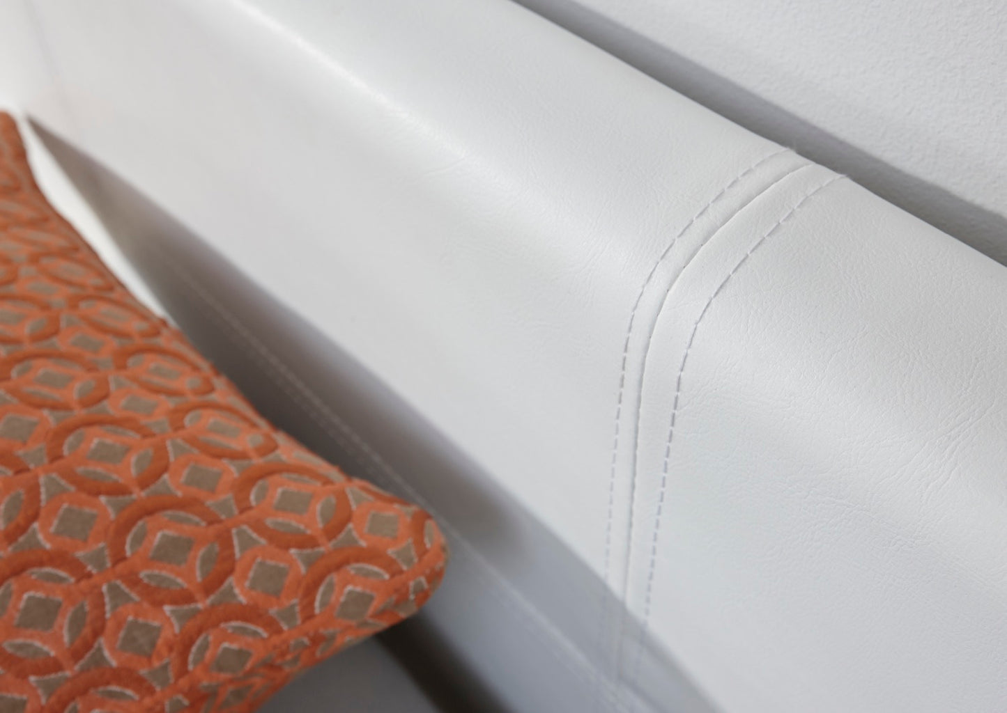 Single End Lift Ottoman Bed-White