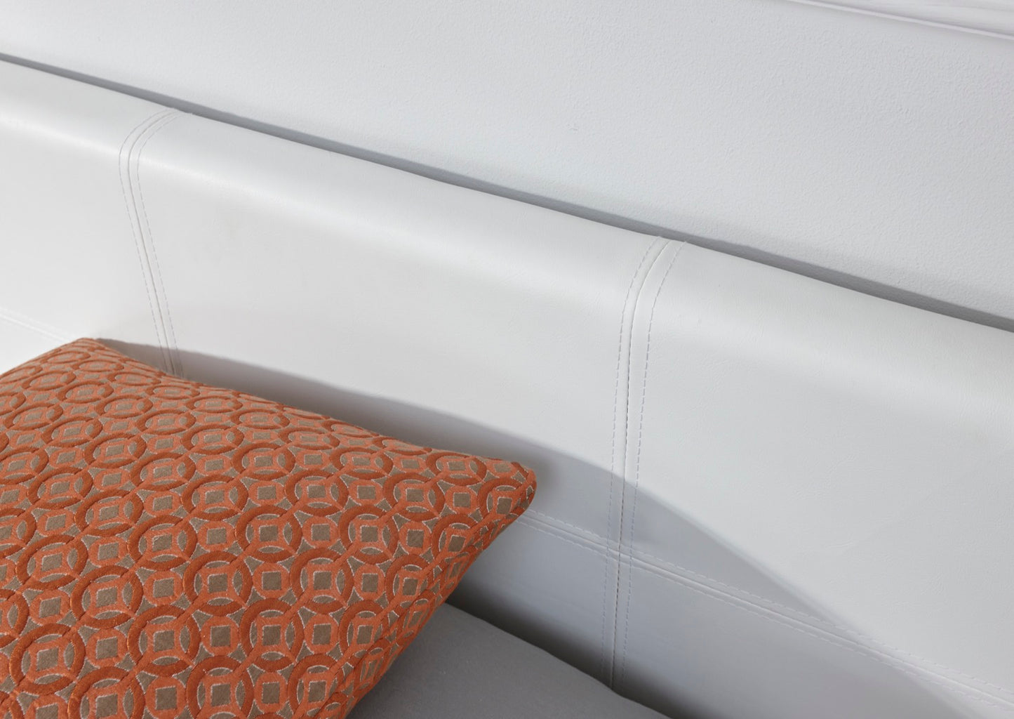 Single End Lift Ottoman Bed-White