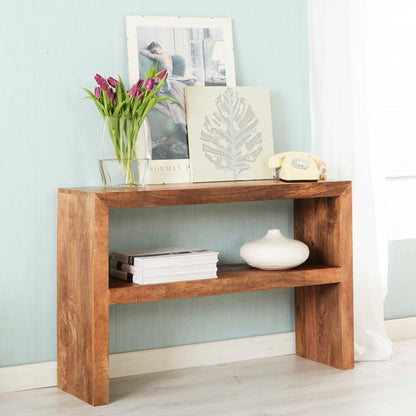 Sapeli Light Console Table