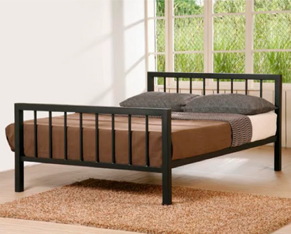 Madalene Single Bed Frame-Black