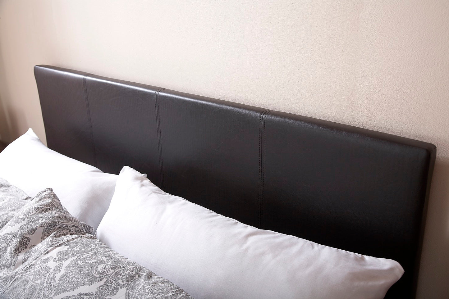 Simple Small Double Bed in a Box-Black