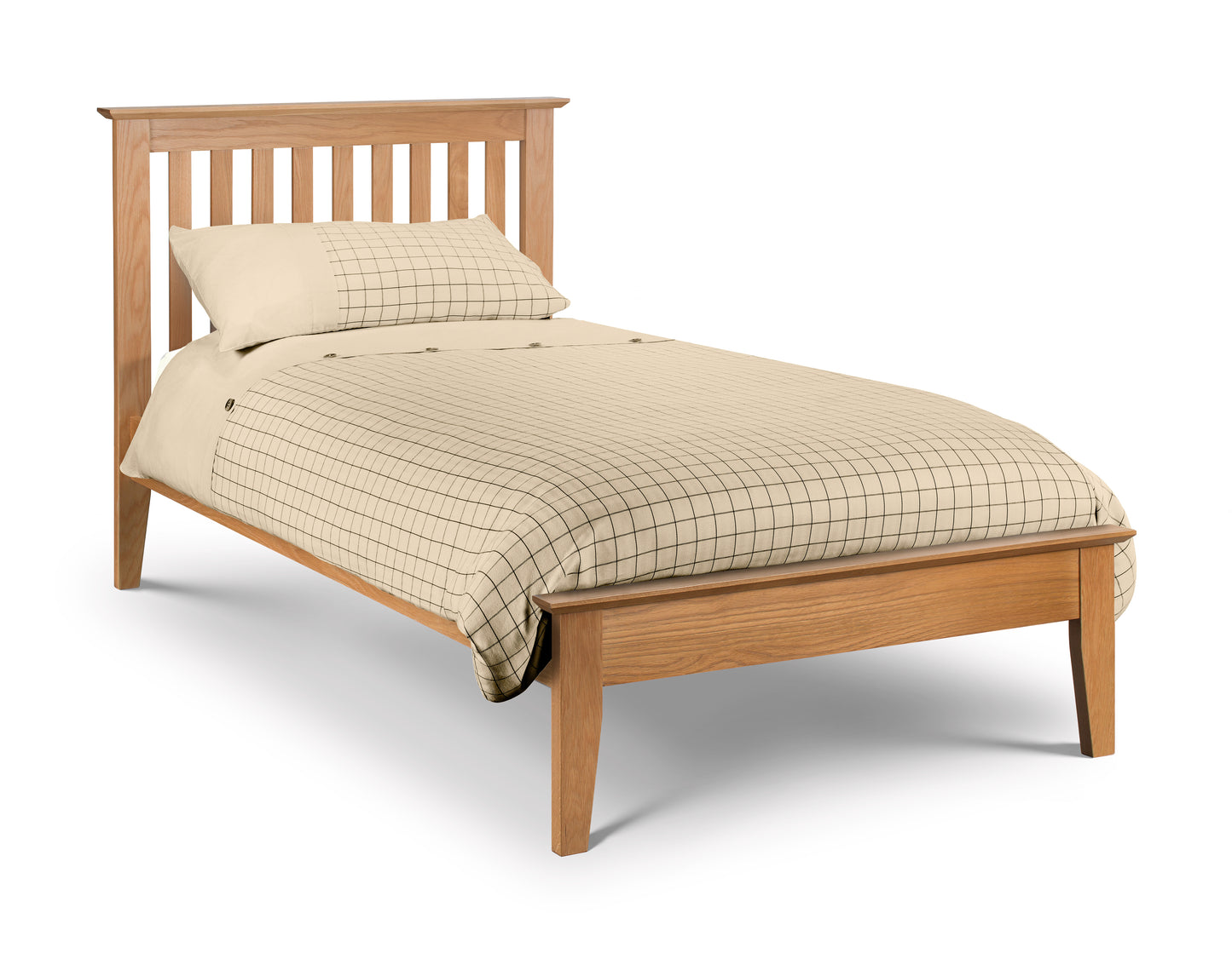 Sanford Single Bed - Solid Oak