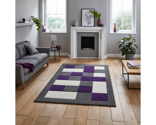 Brooke Grey/Purple - 60cm x 120cm