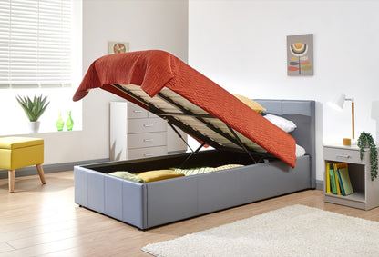 Single End Lift Ottoman Bed-Grey