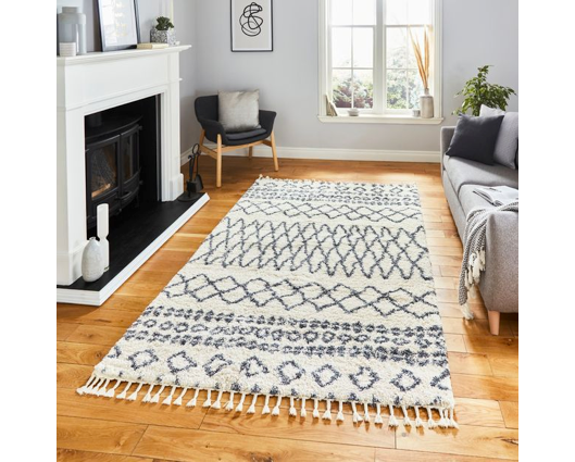 Ava Ivory/Grey - 160cm x 220cm