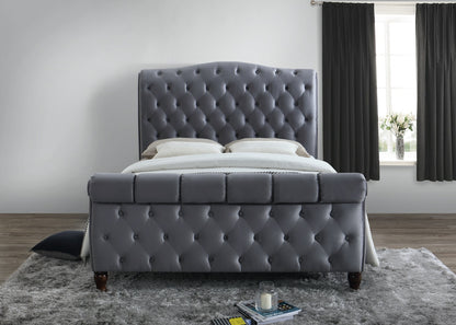 Compton Super King Bed - Grey
