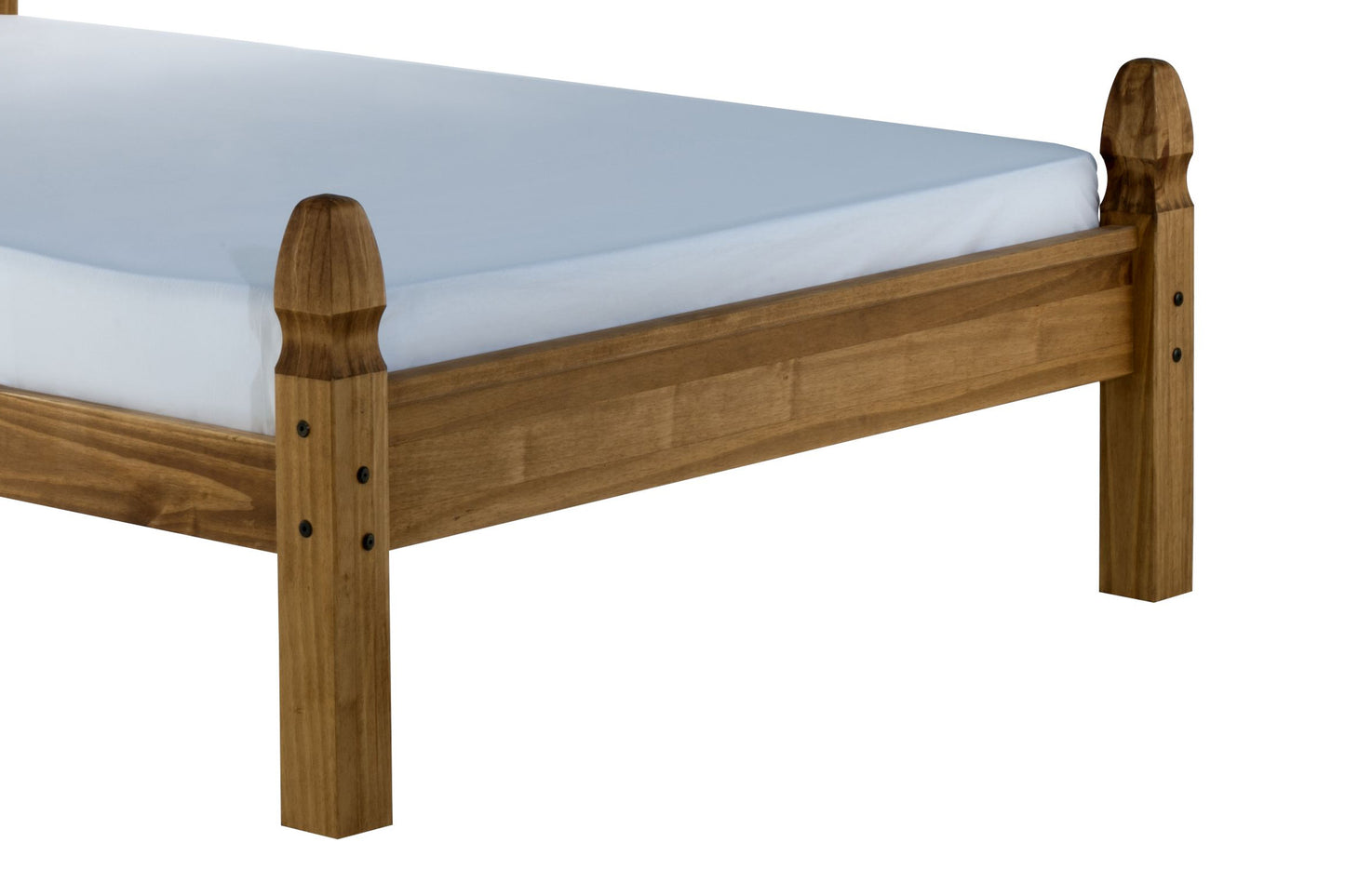 Corona Low End Single Bed - Pine