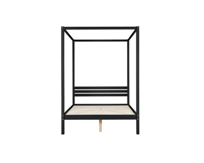 Madrid Four Poster King Bed - Black
