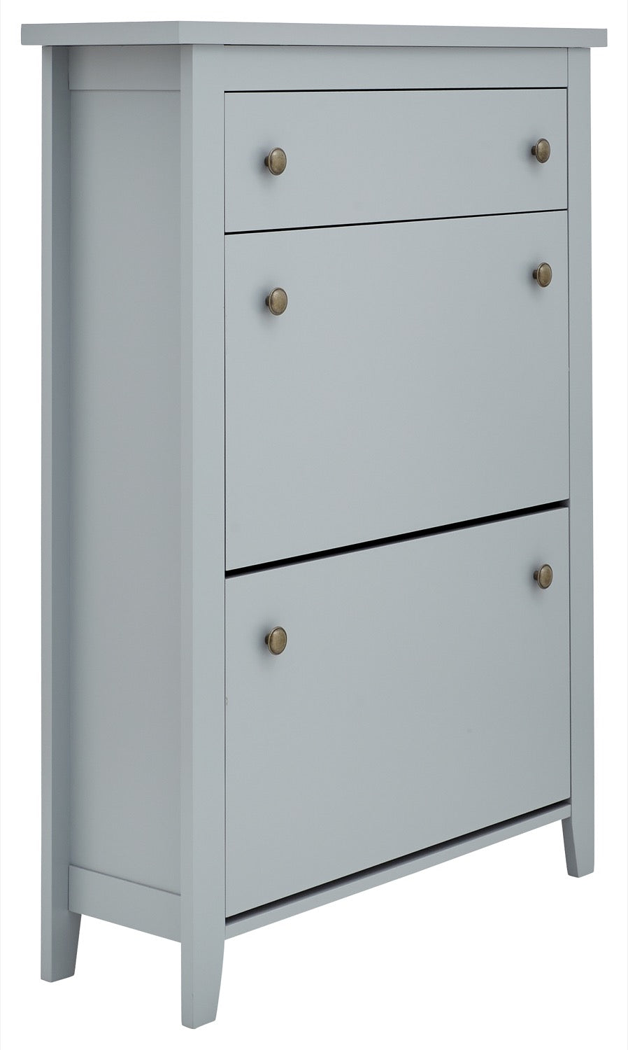 Deluxe 2 Tier Shoe Cabinet-Grey
