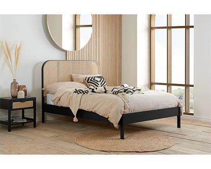 Michelle Super King Rattan - Black