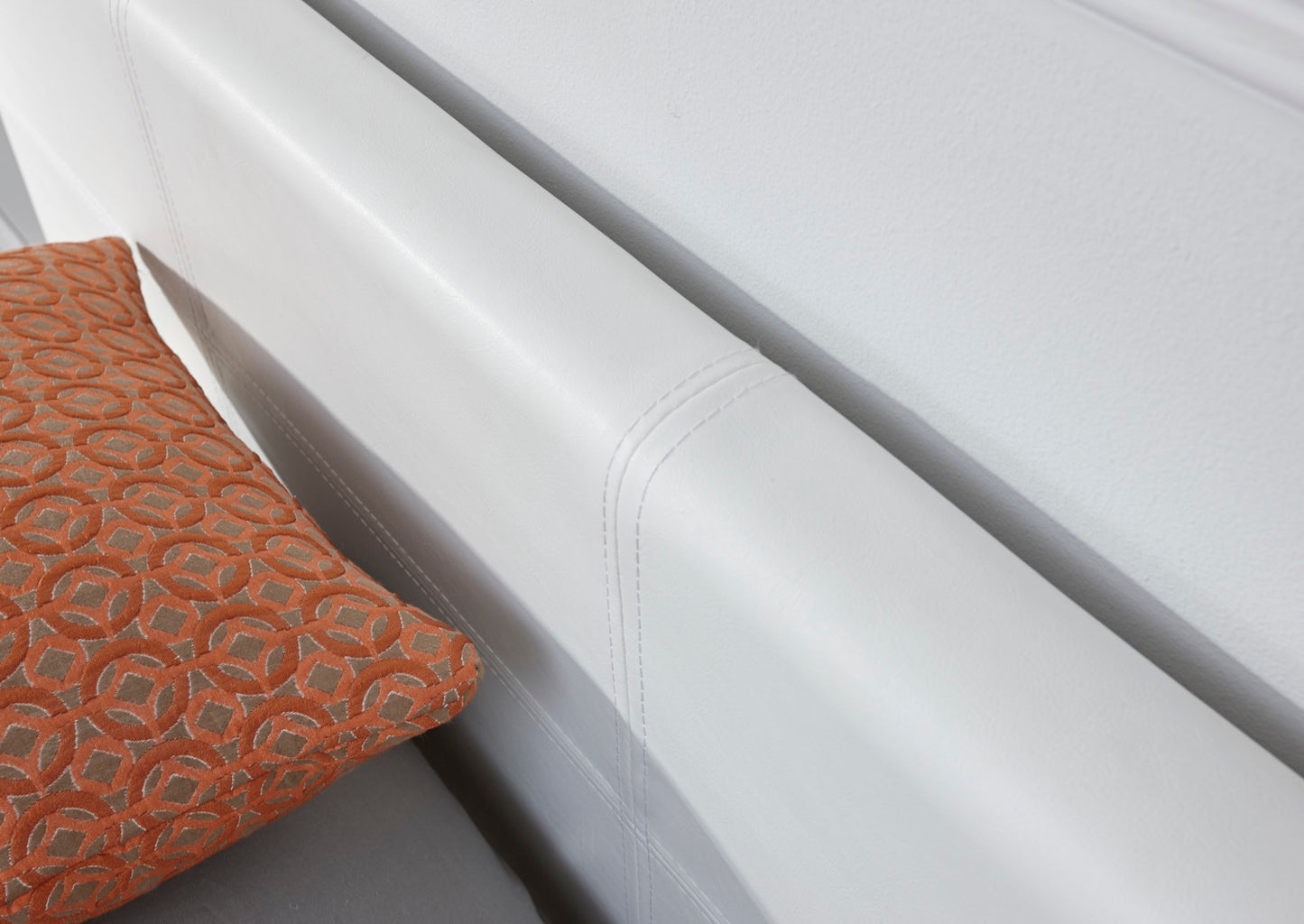 Single End Lift Ottoman Bed-White