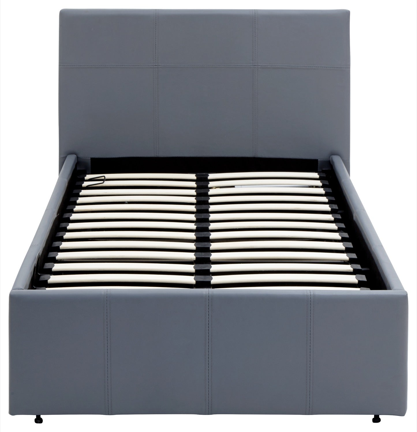 Serena Single Side Lift Ottoman Bed-Grey