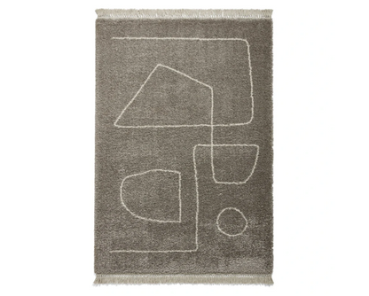 Baxter Grey/Cream - 160cm x 220cm