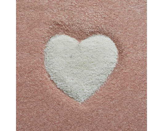 Hearts + Stars Kids Rug - Pink - 120cm x 170cm 